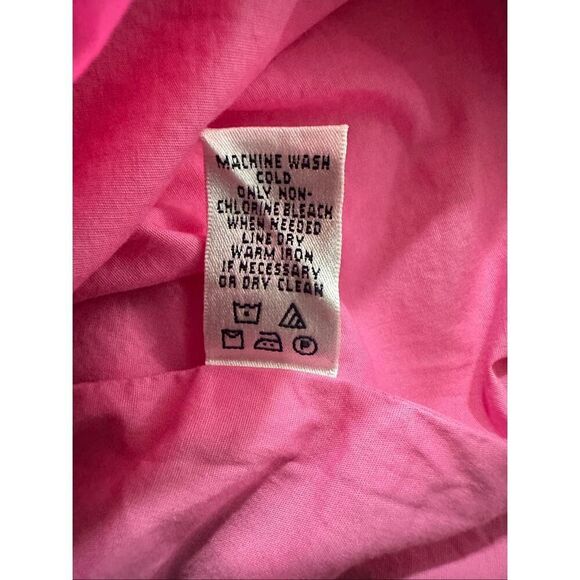 Lilly Pulitzer Hot Pink Gold Applique Keyhole Shift Dress Women's Size 4 - Picture 5 of 9